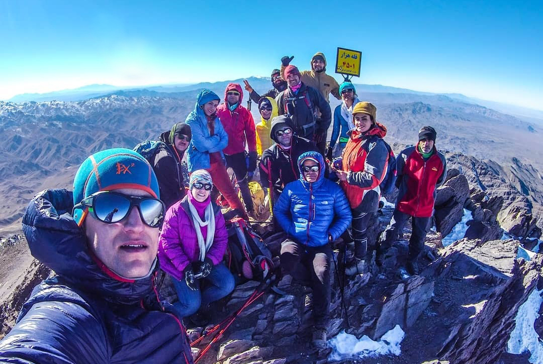Climbers on Hezar Mountain copy
